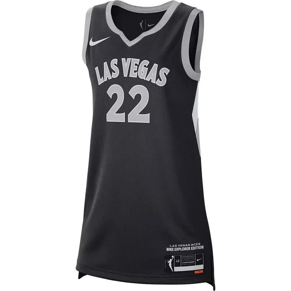 10. Nike NWT Las Vegas Black  A'ja Wilson #22 Explorer Jersey